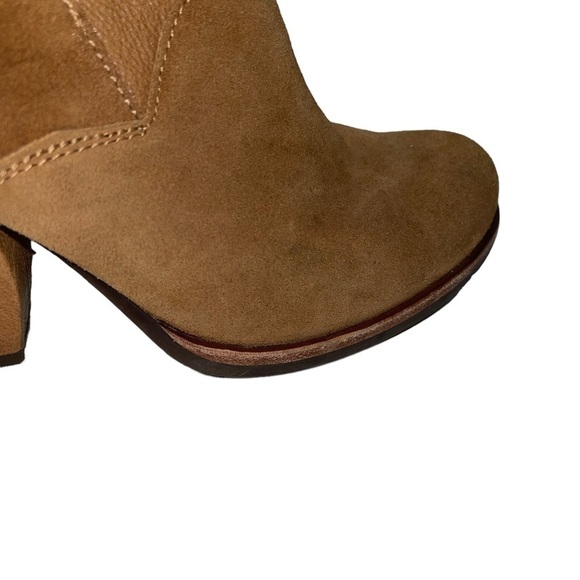 Kork Ease Women's Booties Size 7.5M Brown Leather Zip Up Back Ankle Block Heel - Picture 9 of 11